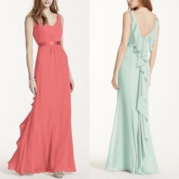 David's Bridal Chiffon Dress - Picture 7 of 7